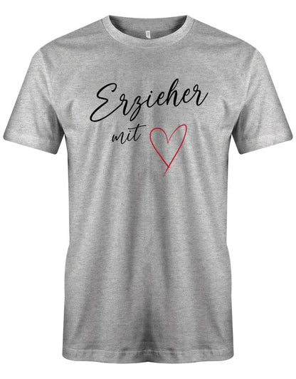 Erzieher Geschenk - Erzieher mit Herz - Männer T-Shirt