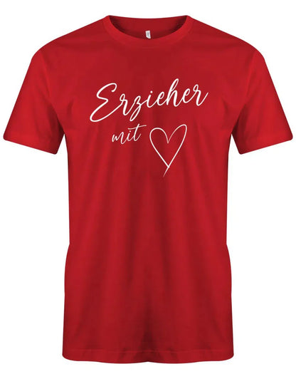 Erzieher Geschenk - Erzieher mit Herz - Männer T-Shirt