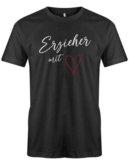 Erzieher Geschenk - Erzieher mit Herz - Männer T-Shirt