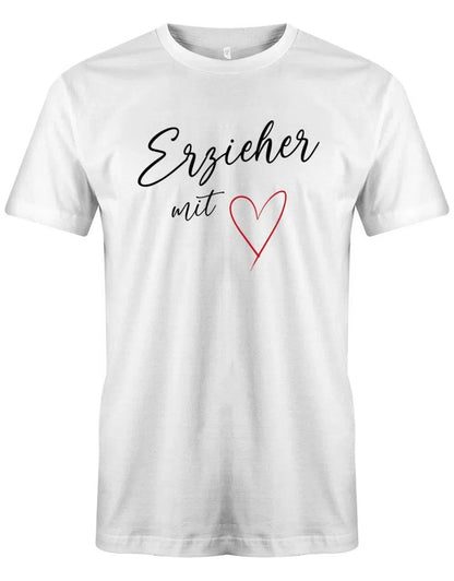 Erzieher Geschenk - Erzieher mit Herz - Männer T-Shirt