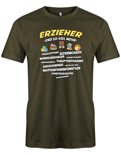 Erzieher und so viel mehr - Erzieher Geschenk Männer T-Shirt