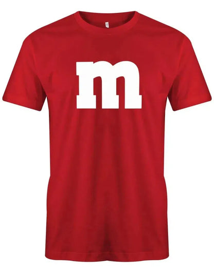Fasching & Karneval Kostüm mit M Aufdruck - Herren T-Shirt