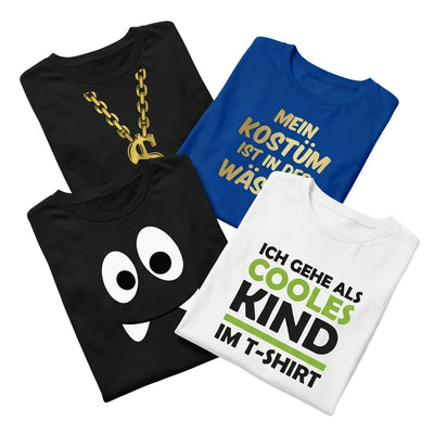 Fasching T-Shirts für Kinder mit lustigen Kostüm Motiven