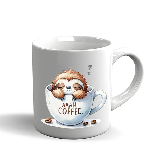 Faultier Tasse – Aaah Coffee