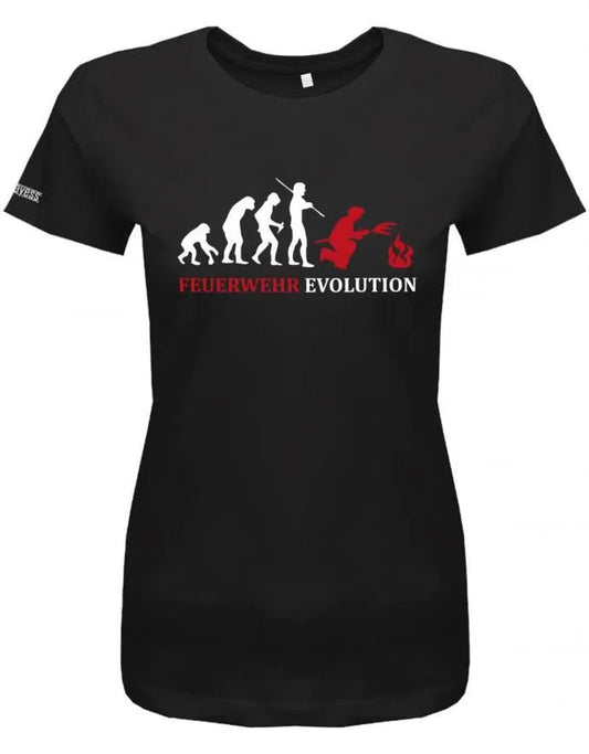 Feuerwehr Evolution - Feuerwehrmann - Damen T-Shirt