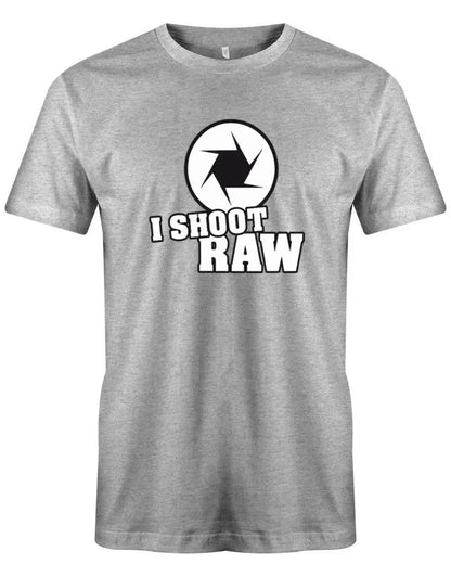 Fotografen Männer Shirt - I Shoot Raw - Fotografen Linse