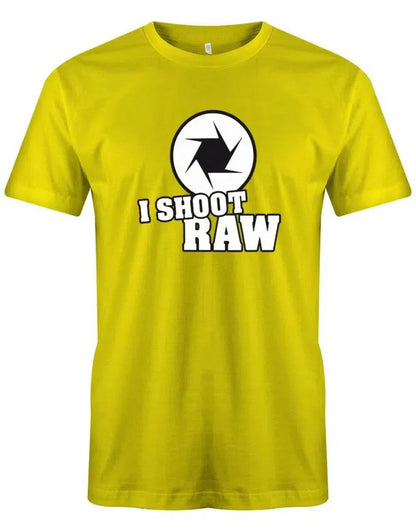 Fotografen Männer Shirt - I Shoot Raw - Fotografen Linse