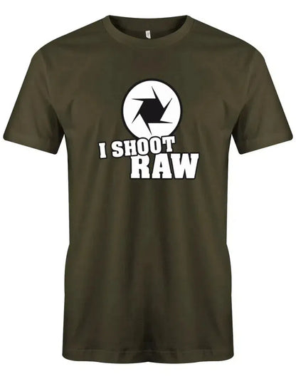 Fotografen Männer Shirt - I Shoot Raw - Fotografen Linse