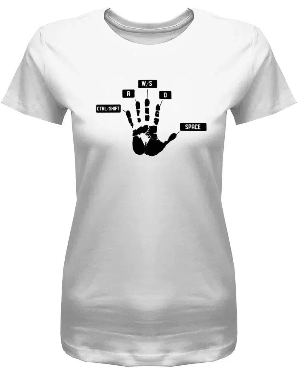 Gamer Handabdruck - Gaming - Damen T-Shirt