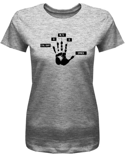 Gamer Handabdruck - Gaming - Damen T-Shirt