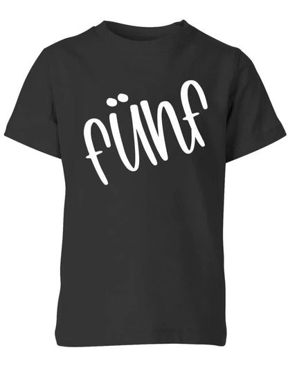Geburtstags T-Shirt 5 Jahre Junge und Mädchen 5 Schreibschrift Design