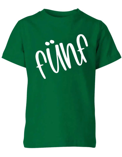 Geburtstags T-Shirt 5 Jahre Junge und Mädchen 5 Schreibschrift Design