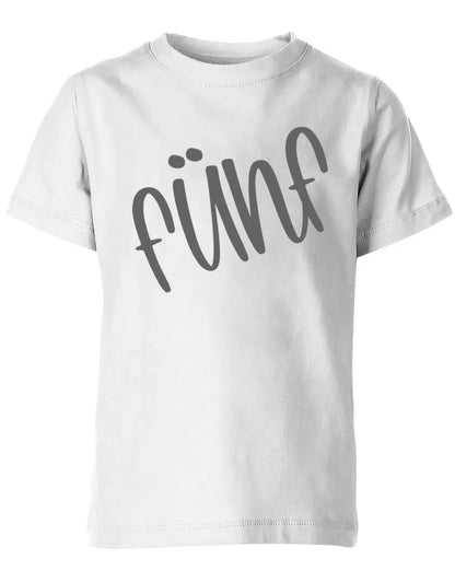 Geburtstags T-Shirt 5 Jahre Junge und Mädchen 5 Schreibschrift Design