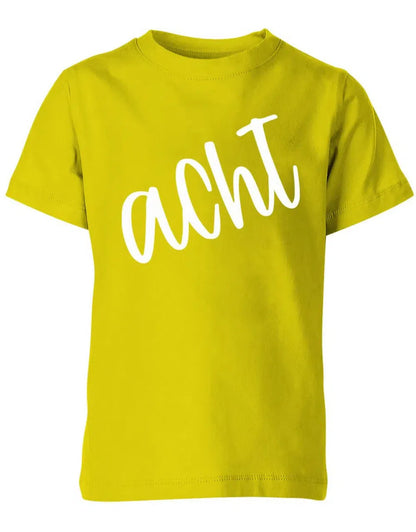 Geburtstags T-Shirt 8 Jahre Junge und Mädchen 8 Schreibschrift Design