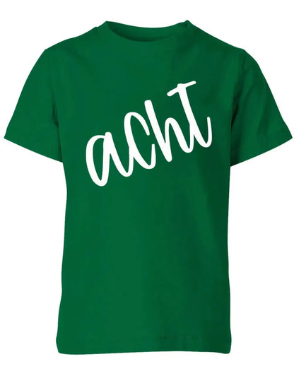 Geburtstags T-Shirt 8 Jahre Junge und Mädchen 8 Schreibschrift Design
