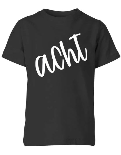 Geburtstags T-Shirt 8 Jahre Junge und Mädchen 8 Schreibschrift Design