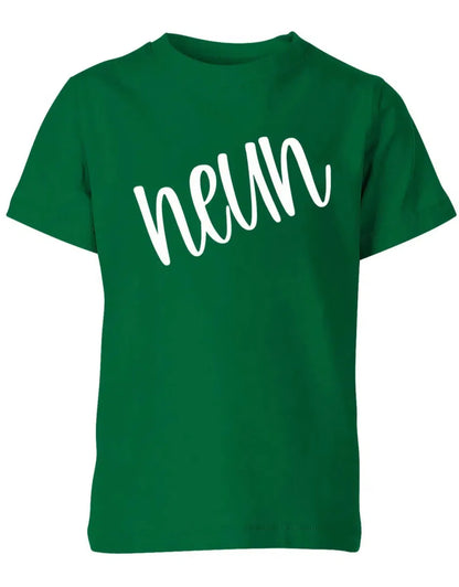 Geburtstags T-Shirt 9 Jahre Junge und Mädchen 9 Schreibschrift Design