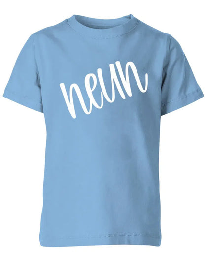 Geburtstags T-Shirt 9 Jahre Junge und Mädchen 9 Schreibschrift Design