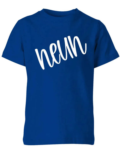 Geburtstags T-Shirt 9 Jahre Junge und Mädchen 9 Schreibschrift Design