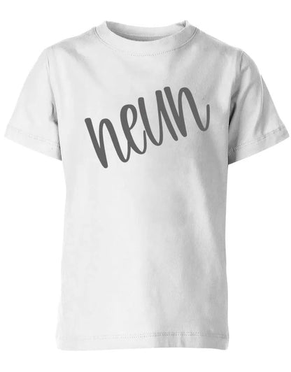 Geburtstags T-Shirt 9 Jahre Junge und Mädchen 9 Schreibschrift Design