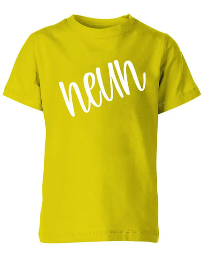 Geburtstags T-Shirt 9 Jahre Junge und Mädchen 9 Schreibschrift Design