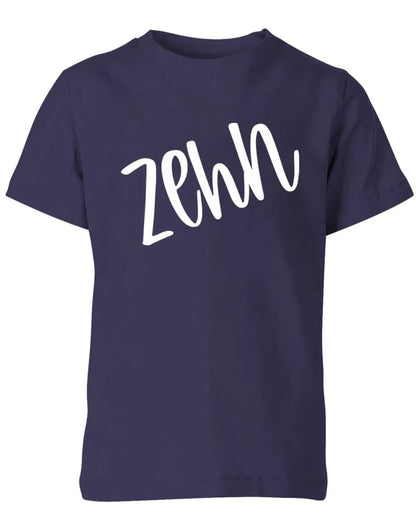 Geburtstagsshirt 10 Jahre Junge und Mädchen 10 Schreibschrift Design