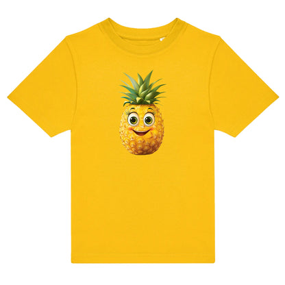 Lustiges Kinder T-Shirt „Ananas Smiley“ – Fruchtiger Spaß für kleine Trendsetter!-tshirt-bedrucken-myShirtStore
