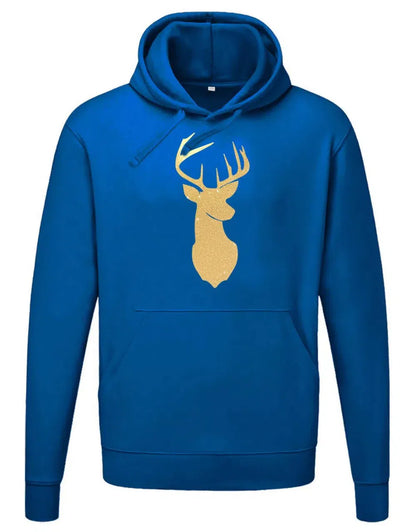 Glitzer Hirsch Rentier Weihnachten Hoodie Unisex