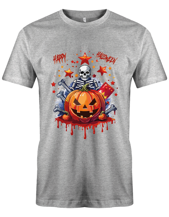 Costume d'Halloween Citrouille et Squelette Joyeux Halloween - T-shirt drôle