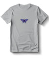 Schmetterling Lila Mittig - Elegantes T-Shirt