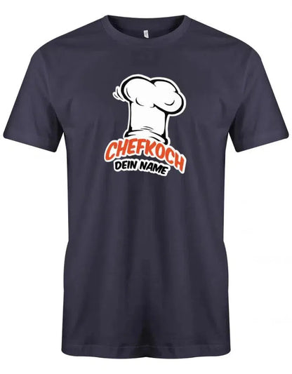 Griller Koch Tshirt - Chefkoch Mütze mit Wunschname personalisiert