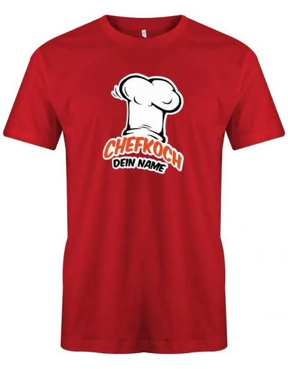 Griller Koch Tshirt - Chefkoch Mütze mit Wunschname personalisiert