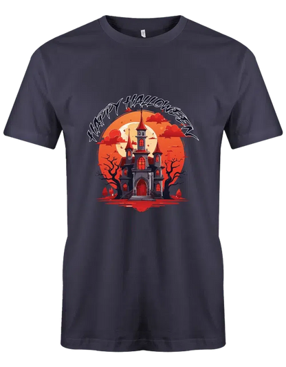 Halloween Kostüm Gruseliges Schloss Happy Halloween - Lustiges T Shirt