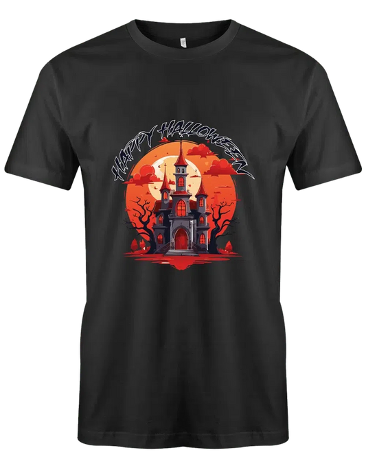 Halloween Kostüm Gruseliges Schloss Happy Halloween - Lustiges T Shirt