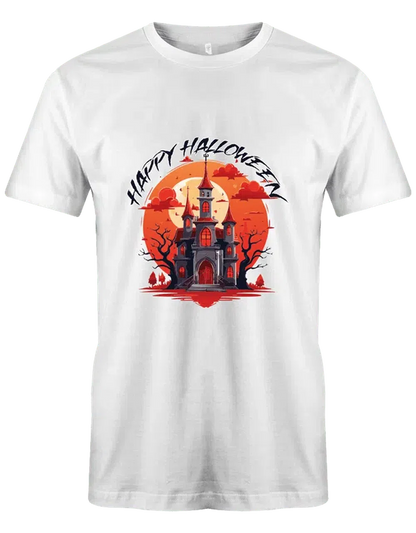 Halloween Kostüm Gruseliges Schloss Happy Halloween - Lustiges T Shirt