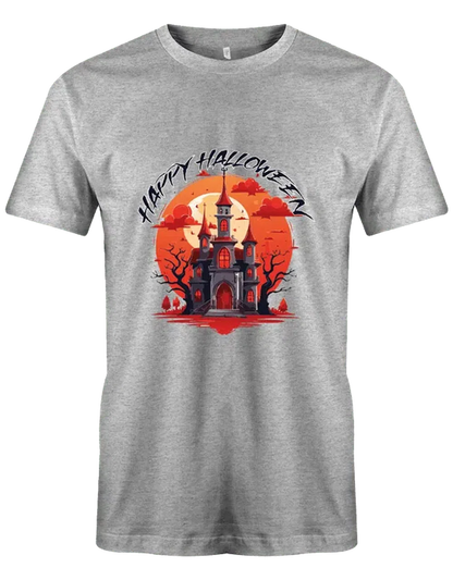 Halloween Kostüm Gruseliges Schloss Happy Halloween - Lustiges T Shirt