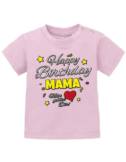 Happy Birthday Mama Mein Herz gehört Dir Geburtstag - Baby Shirt