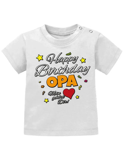Happy Birthday Opa Mein Herz gehört Dir Geburtstag - Baby Shirt