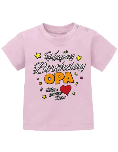 Happy Birthday Opa Mein Herz gehört Dir Geburtstag - Baby Shirt