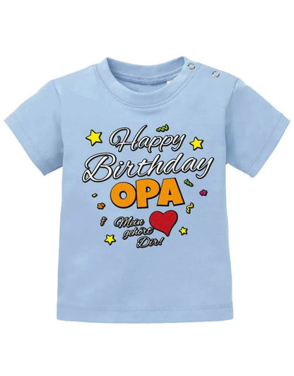 Happy Birthday Opa Mein Herz gehört Dir Geburtstag - Baby Shirt