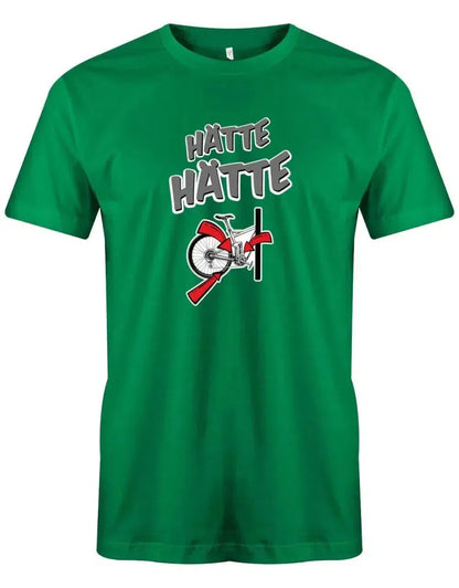 Hätte Hätte Fahrradkette - Sprüche - Herren T-Shirt