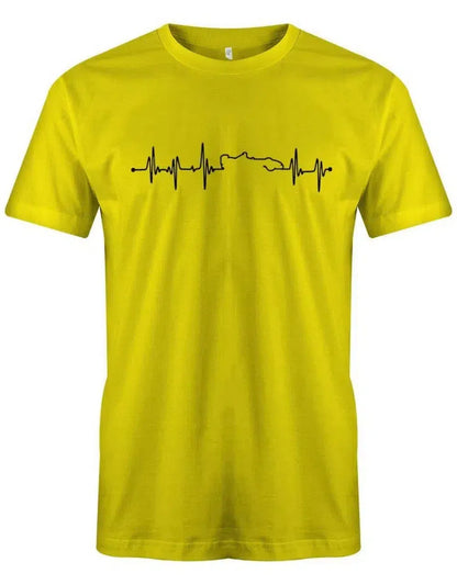 Herzschlag Autorennen Motorsport Rennfahrer Kart - Herren T-Shirt