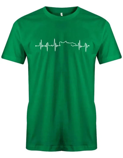 Herzschlag Autorennen Motorsport Rennfahrer Kart - Herren T-Shirt