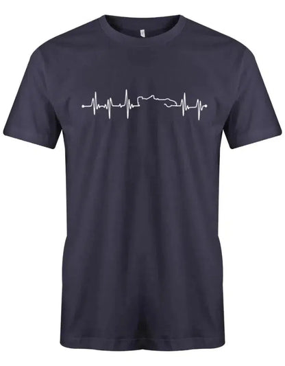 Herzschlag Autorennen Motorsport Rennfahrer Kart - Herren T-Shirt