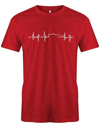 Herzschlag Autorennen Motorsport Rennfahrer Kart - Herren T-Shirt