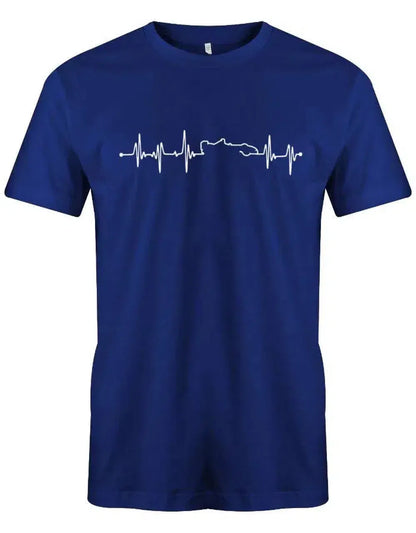 Herzschlag Autorennen Motorsport Rennfahrer Kart - Herren T-Shirt
