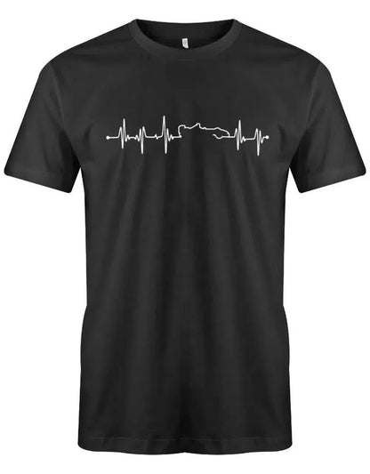 Herzschlag Autorennen Motorsport Rennfahrer Kart - Herren T-Shirt