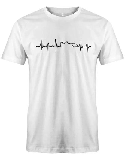 Herzschlag Autorennen Motorsport Rennfahrer Kart - Herren T-Shirt