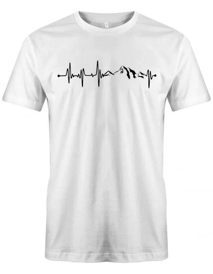 Herzschlag Berge - EKG - Herren T-Shirt