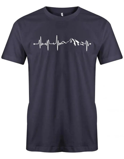 Herzschlag Berge - EKG - Herren T-Shirt